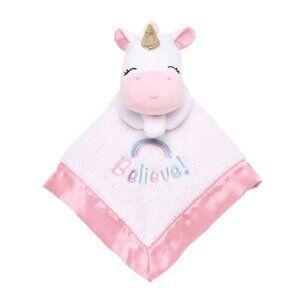 Magic Years 13" Unicorn Snuggle Buddies Believe Rattle Crib Toy